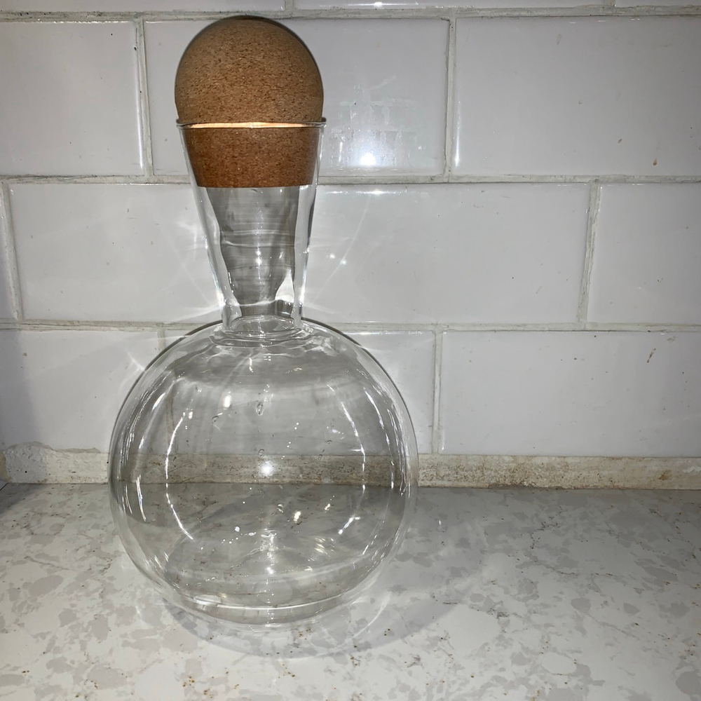 Bodum Clear Glass carafe with Cork Stopper One Size